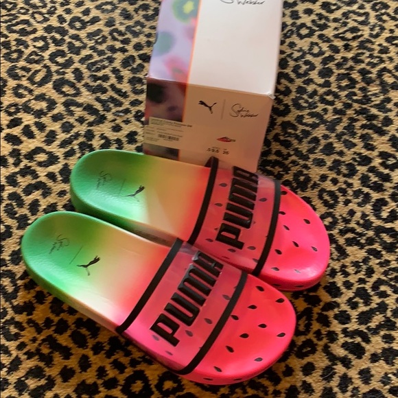 Puma Shoes - Puma Sophia Webster leadcat watermelon slide 9.5